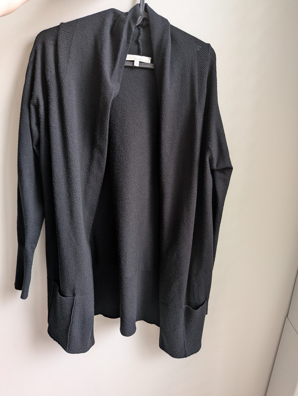 Women’s Cardigan Sweater Pointelle Details With Pockets